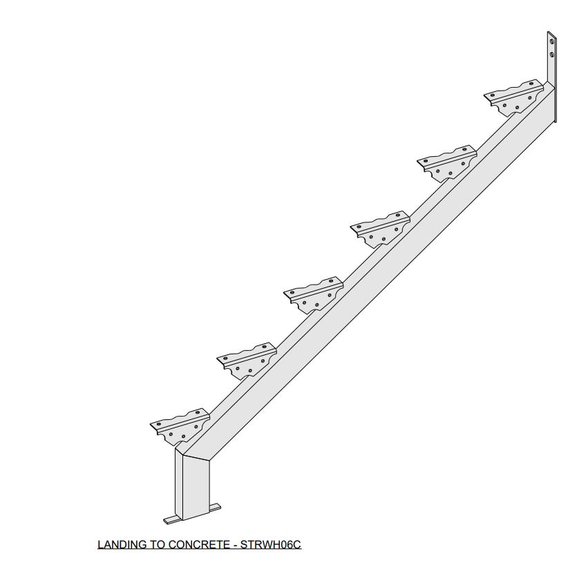 6 Tread Stringer Pair HDG