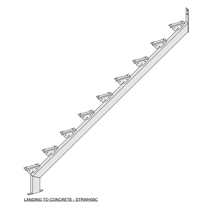 9 Tread Stringer Pair HDG