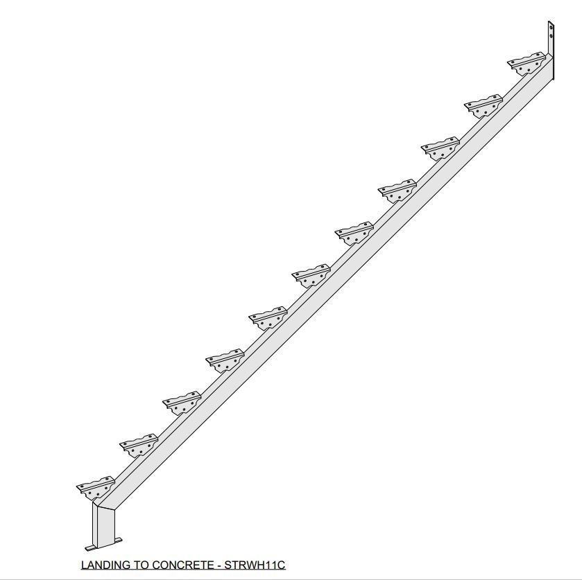 11 Tread Stringer Pair HDG