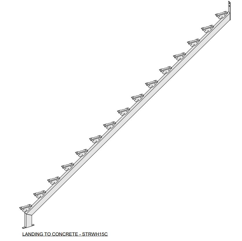 15 Tread Stringer Pair HDG